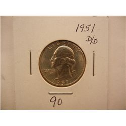 1951-D/D Washington Quarter