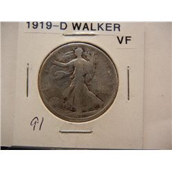 1919-D Walking Liberty Half Dollar