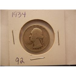 1934 Washington Quarter