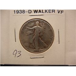 1938-D Walking Liberty Half Dollar