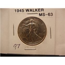 1945 Walking Liberty Half Dollar