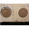 Image 2 : 2 Silver Washington Quarters: 1949s