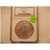 Image 1 : 2000 American Silver Eagle, .999 Fine Silver, 1 Troy Oz., Graded by NGC MS69