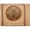 Image 2 : 2000 American Silver Eagle, .999 Fine Silver, 1 Troy Oz., Graded by NGC MS69