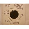 Image 1 : 1891 Indian Head Cent