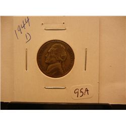 1944-D Jefferson Silver War Nickel