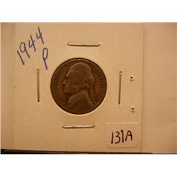 1944-P Jefferson Silver War Nickel