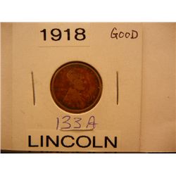 1918 Lincoln Wheat Cent