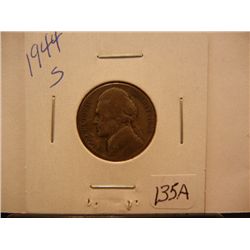 1944-S Jefferson Silver War Nickel