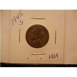 1945-S Jefferson Silver War Nickel