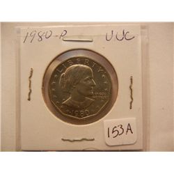 1980-P Susan B Anthony Dollar, UNC