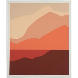 Doug Danz Signed Abstract Proof Print Canyon C