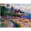 Image 1 : Caribbean Beach by Carla Ponti 24x30 Giclee Signed