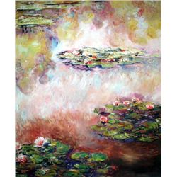 Nympheas Numbered Giclee By Monet 17x22 1/2 Canvas