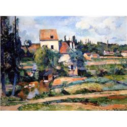 Mill On The Couleuvre Near Auvers By Cezanne Canvas