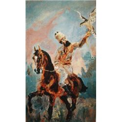 The Falconer By Lautrec 22 x 17 1/2 Giclee L/Editiion