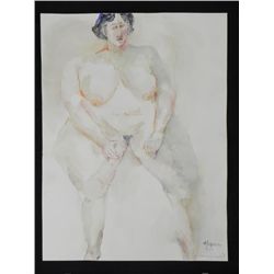 Betty Snyder Rees Original Painting Nude Woman Figure