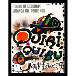 Joan Miro Art Print Quiri Quibu -La Poligrafia 1976