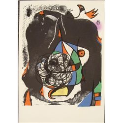 Joan Miro : Revolution II Abstract Art Print