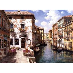 Venetial Canal By Marks Giclee S/N 24 x32