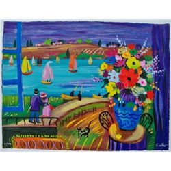Shlomo Alter LAKESIDE FESTIVITIES Hand Signed Limited