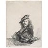 Image 1 : SELF-PORTRAIT LEANING ON A STONE SILL Rembrandt