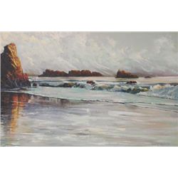 Oregon Coast by Gary Melvin 24 x 30 signed