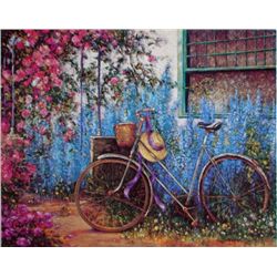 La Bicyclette by Ponti Giclee 24 x 32 Signed/Numbered