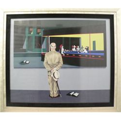 Mark Kostabi Perceptions and Reality S/N 32x44