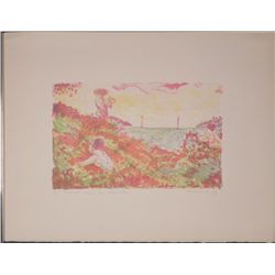 Rose Marie Mercado Signed Artist Proof Flower Field