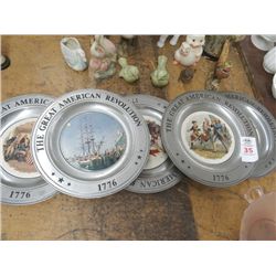 "Great American Revolution 1776" Collector Plates (5)