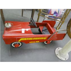 Vintage AMF Firefighter Pedal Car