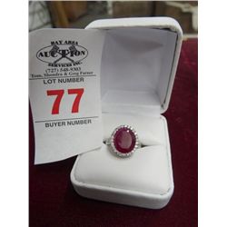 3.6 Ct. Genuine Ruby Dinner Ring