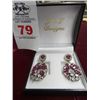 Image 1 : Custom Made Genuine Ruby Estate Earrings