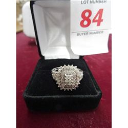 1 Ct. Diamond Dinner Ring - Marked .925