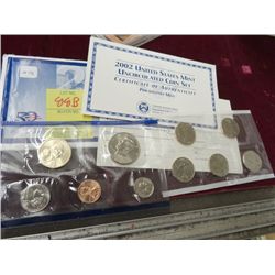 2002 Uncirculated U.S. Coin Set Philly Mint