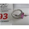 Image 2 : Pink Sapphire Evening Ring w/White Sapphire Accents