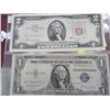 Image 1 : 2 Pack of A Red Seal $2.00 & 1935 E Silver Certificate