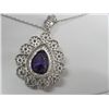 Image 2 : Amethyst Dinner Necklace In Royal Setting