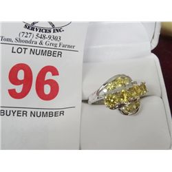 Canary Yellow Sapphire Evening Ring