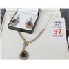 Image 1 : Amethyst Estate Necklace & Earring Set