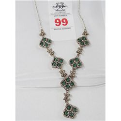 Special Genuine Emerald Turkish Estate Necklace