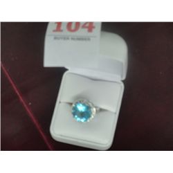 4 Ct. Blue Topaz Dinner Ring