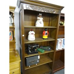 Hand Carved Mahogany China Hutch