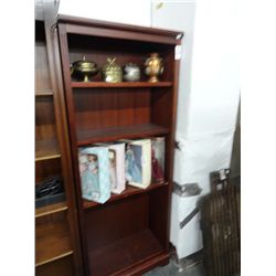 Hand Carved Mahogany China Hutch