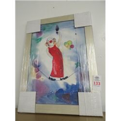 Framed Clown Print