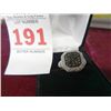 Image 1 : 1 Ct. Genuine Black & White Diamond Dinner Ring