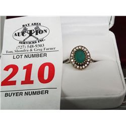 Genuine Emerald Dinner Ring