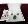 Image 1 : Emerald Earring & Pendant Set