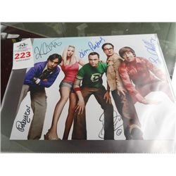 Cast Signed Big Bang Theory Photo - No COA